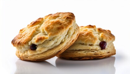 flaky and indulgent pleasures found in every scone pastry bite on a white or clear surface white background