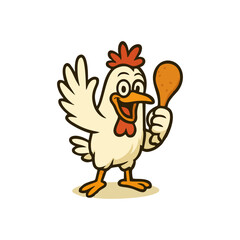 High-Energy Rooster Mascot Logo Template for Modern QSR and Agribusiness Branding Campaigns