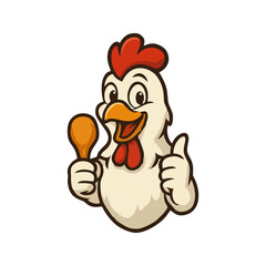 High-Energy Rooster Mascot Vector: Dynamic Poultry Character for Competitive QSR Branding and Sports Logos