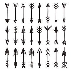 A set of arrows collection with flat design
