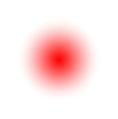 Abstract glowing red sphere with soft focus on black background