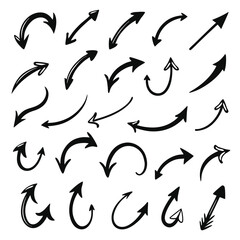 A set of arrows collection with flat design
