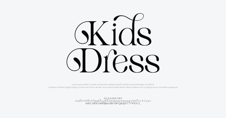 Beauty Luxury font alphabet logo. Typography abstract sans serif technology, electronic, movie, future, creative brand logos fonts. vector illustration
