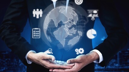 Global marketing and finance strategy, worldwide business expansion, international finance planning, cross-border marketing, and digital marketing tools for global business success. Muxer