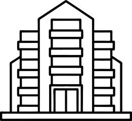 condominium line art collection, lineart condo