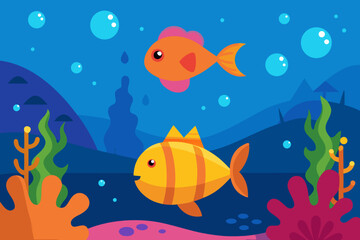 fish in the water