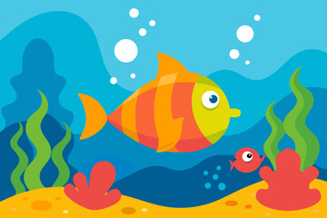 fish in the water