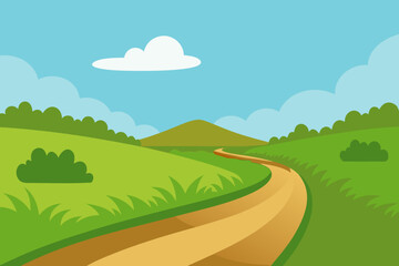 Obraz premium road to the mountains