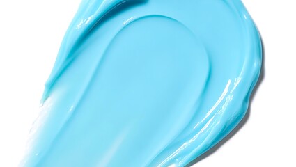 Smooth aqua cream texture swatch blue cosmetic