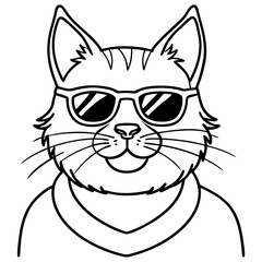 Obraz premium Cool Cat in Shades