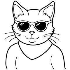 Cool Cat in Shades