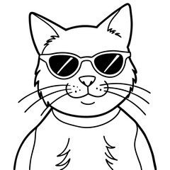 Cool Cat in Shades