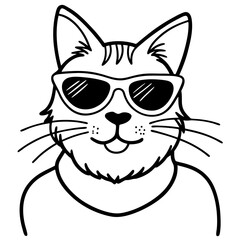 Cool Cat in Shades