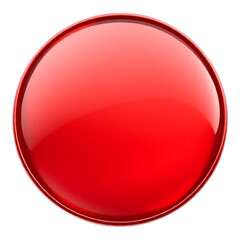 Glossy Red Button Icon