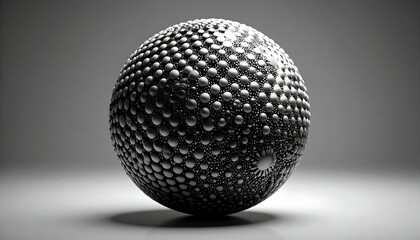Abstract metallic sphere
