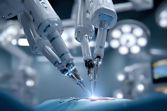 Surgical Robot in Action: Technological Advancements in Medicine - Powered by Adobe