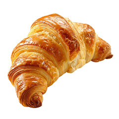 Close-up of a golden-brown croissant