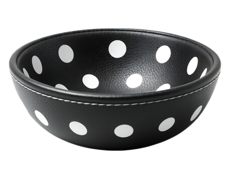 Black Polka Dot Bowl