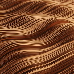 Abstract design of wavy lines in a warm brown tone.