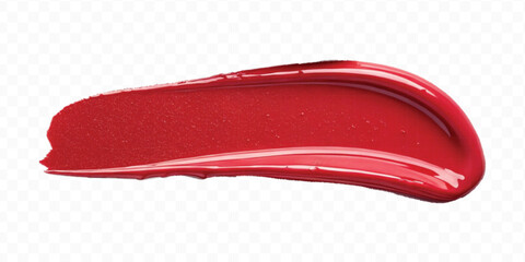 realistic 3d smooth glossy lipstick or paint swatch smear smudge in different color style isolated on white background	