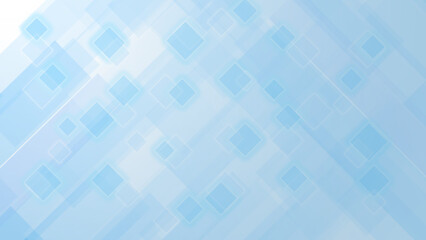 未来感のあるブルーのグラデーション幾何学背景素材、透明感と爽やかさが印象的なビジネス向け抽象デザイン
