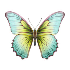 Obraz premium Realistic isolated butterfly, spring colored butterfly, insect