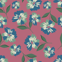 seamless pattern with flowers