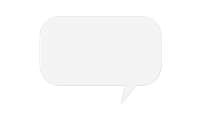 Modern Glass Speech Bubble for Chat and Messages