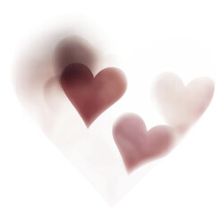 Obraz premium PNG A heart illustration theme abstract.