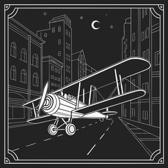 vector illustration of an airplane