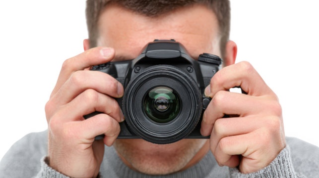 Man behind the lens, a photographer's journey capturing moments in time