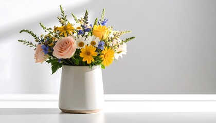 Charming wildflower bouquet still-life