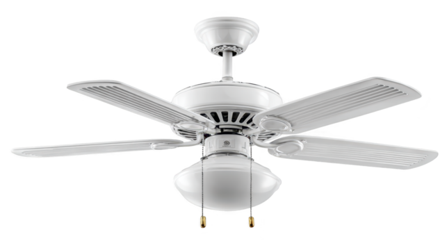 Enhance your home with a stylish white ceiling fan and integrated light, guide to modern cooling illumination