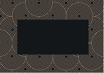 Abstract Vintage Circle Pattern – Vector Design with Spiral, Swirl, and Curl Shapes in Artistic Style for Backdrop or Fabric Use