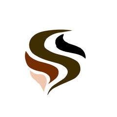 Fototapeta premium Creative and elegant abstract minimalistic logo design vector illustration