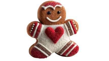 Closeup of fresh ginger root with a heart shape, symbol of natural warmth and spicy flavor