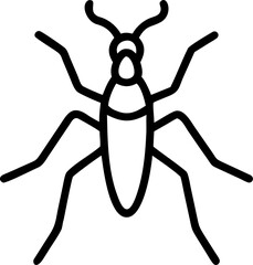 insects vector icon on white or transparent background. Environment Stroke icon collections. Editable Stroke icon collection vector Outline icon.