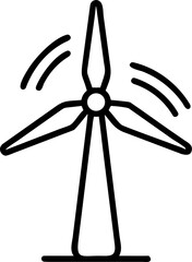 wind energy wind energy vector icon on white or transparent background. Environment Stroke icon collections. Editable Stroke icon collection vector Outline icon.