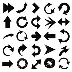 A set of arrows collection with flat design