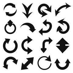 A set of arrows collection with flat design