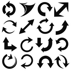 A set of arrows collection with flat design