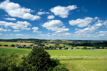 Deutsche Landschaft - Die Eifel bei Kolverath - Stockfoto