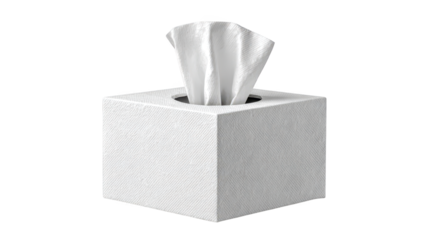 Soft, clean tissues in a modern white dispenser box for daily hygiene and comfort