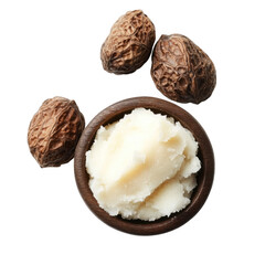 A shea nuts butter isolated [Transparent Background PNG].