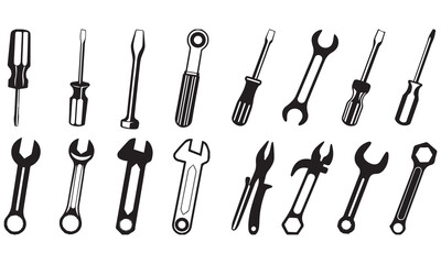 Hand Tools, Construction Equipment & Engineering Icons: Ultimate Vector Collection