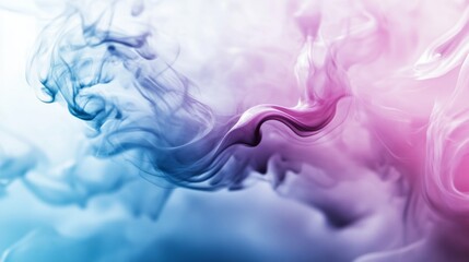Fototapeta premium Abstract cloud of pink and blue smoke swirling in liquid with smooth ethereal dreamy pattern