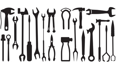 Hand Tools, Construction Equipment & Engineering Icons: Ultimate Vector Collection