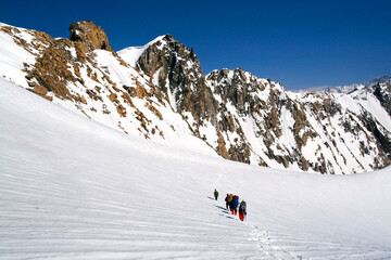 snow covered mountains in spiti , India