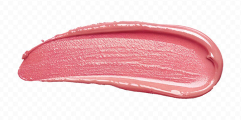 realistic 3d smooth glossy lipstick or paint swatch smear smudge in different color style isolated on white background	