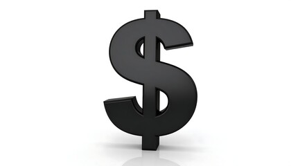 Black dollar sign on white background (1)